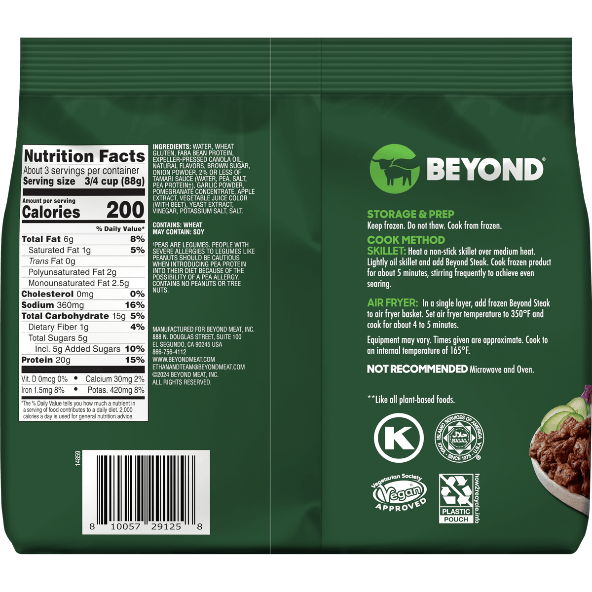 Ingredients & Nutritionals