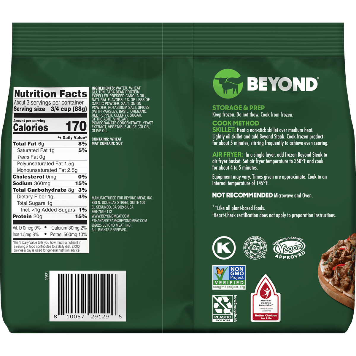 Ingredients & Nutritionals