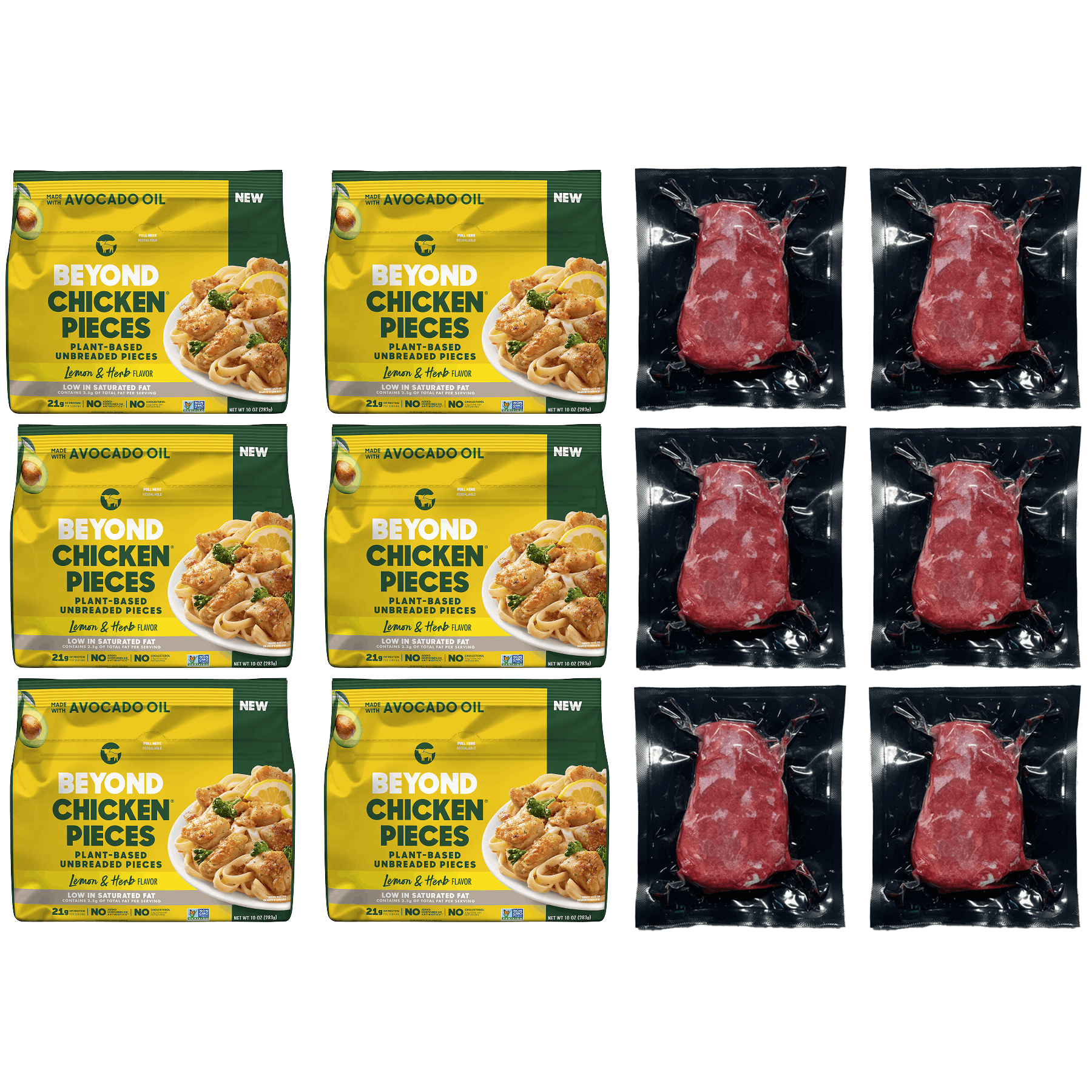 Lemon Herb Chicken & Steak Pack