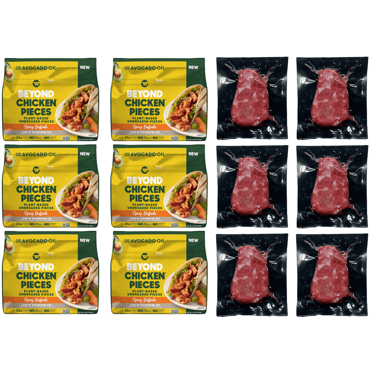 Spicy Buffalo Chicken & Steak Pack