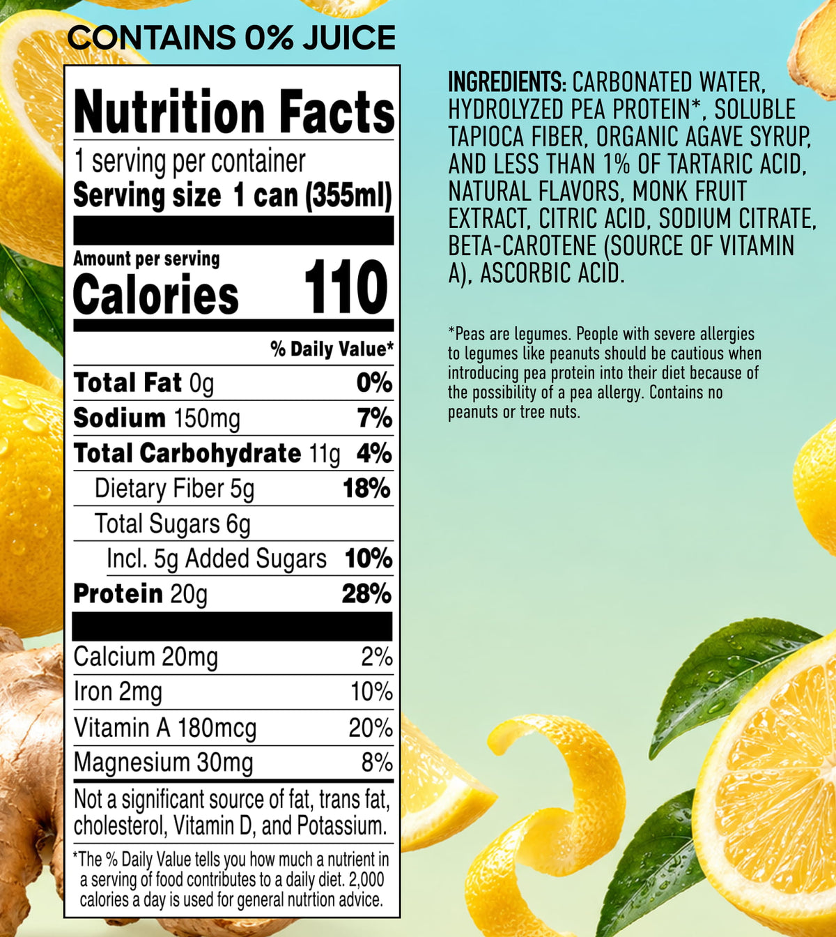 Beyond Immerse™ Limoncello Ginger (with organic agave)