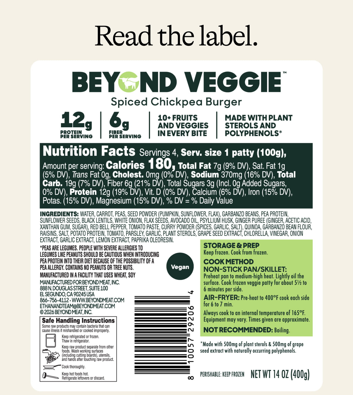 Beyond Veggie™ Chipotle Black Bean